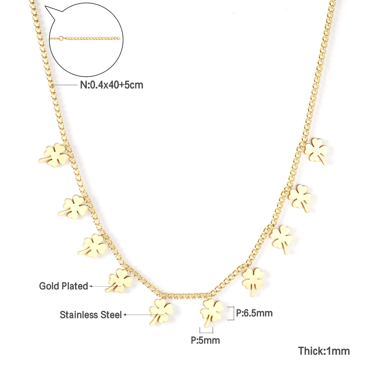 Collier cœur en acier inoxydable