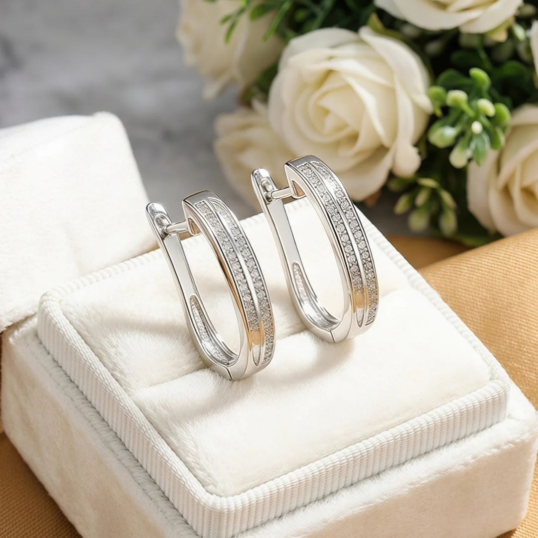 Boucles d'oreilles créoles en argent 925