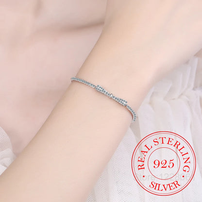 Bracelet tennis en argent 925