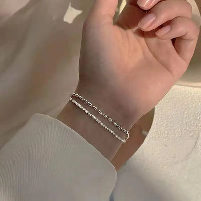Bracelet perles en argent 925 élégante
