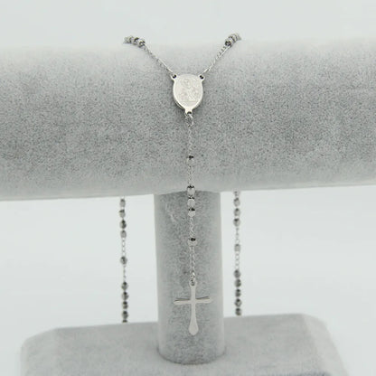 Collier chaîne sautoir avec croix