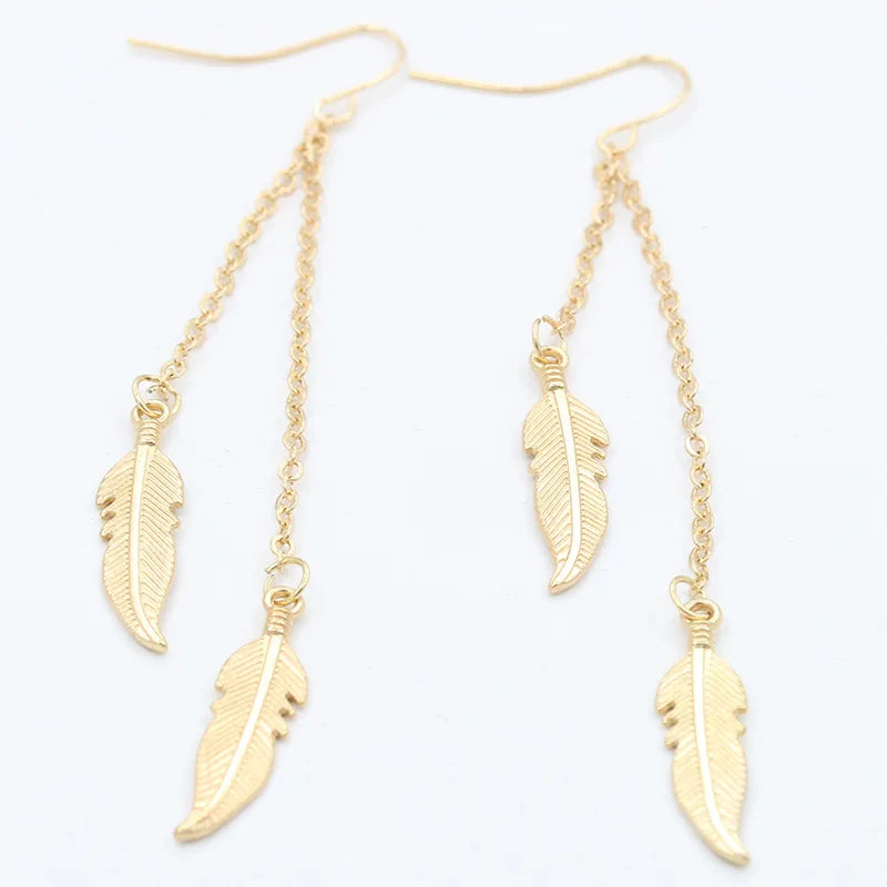 Boucles d'oreilles pendantes délicate