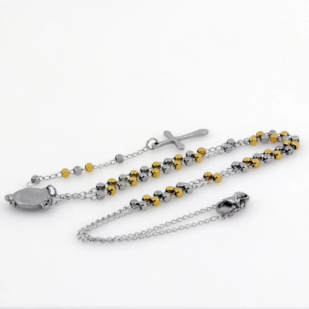 Collier chaîne sautoir avec croix