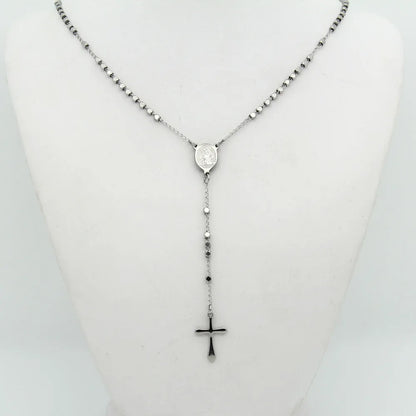 Collier chaîne sautoir avec croix