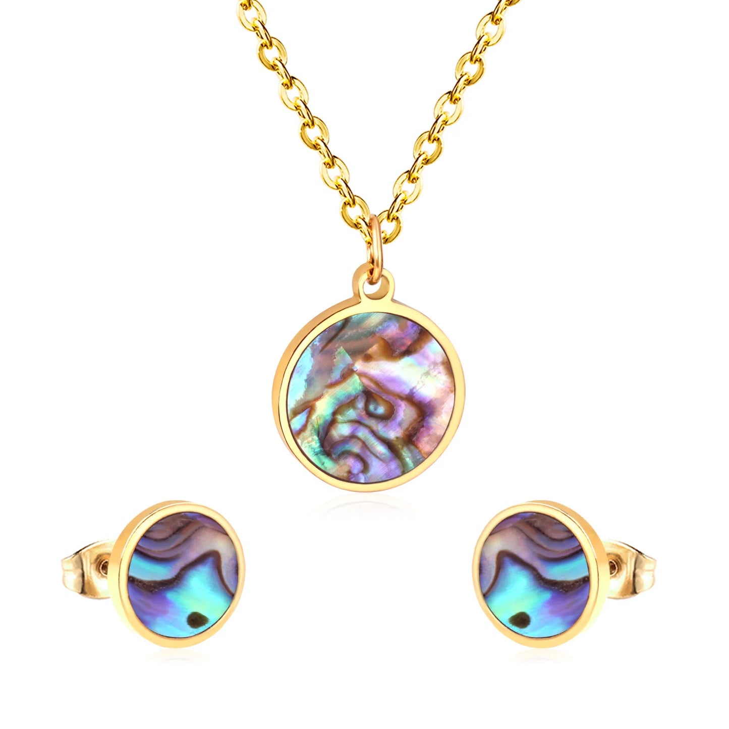 Collier pendentif en acier inoxydable