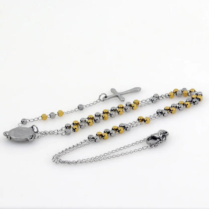 Collier chaîne sautoir avec croix