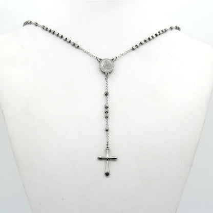 Collier chaîne sautoir avec croix