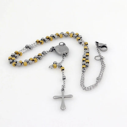 Collier chaîne sautoir avec croix