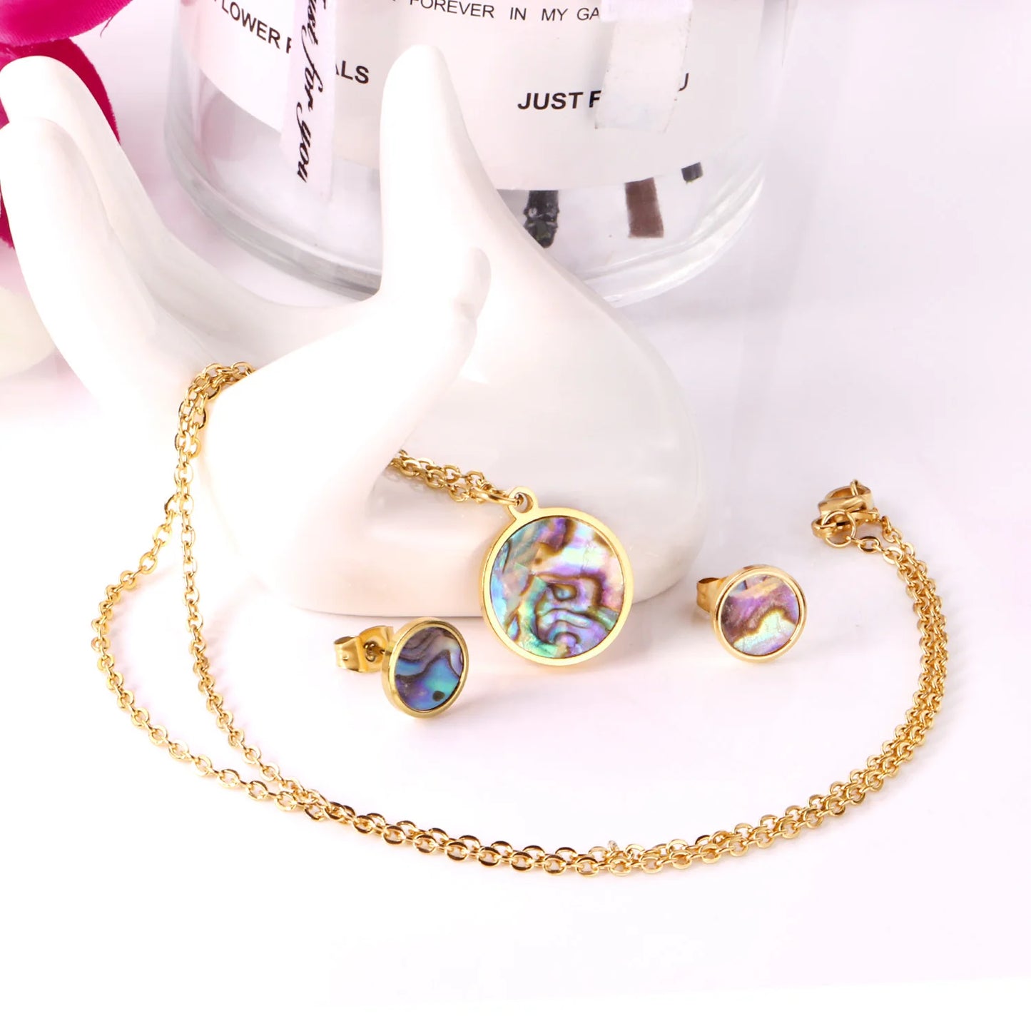 Collier pendentif en acier inoxydable