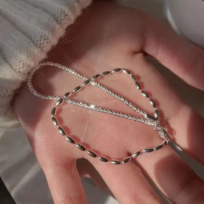 Bracelet perles en argent 925 élégante