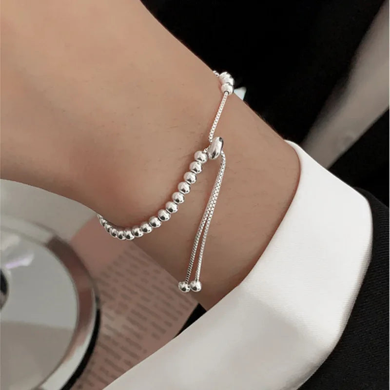 Bracelet perles en argent 925