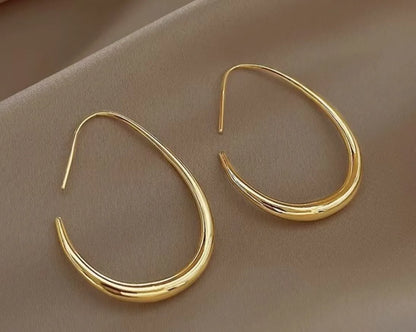 Boucles d'oreilles créoles en argent 925 fine