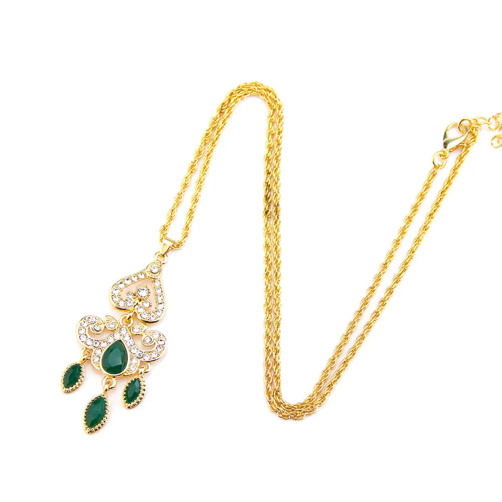 Collier pendentif en cristal élégante