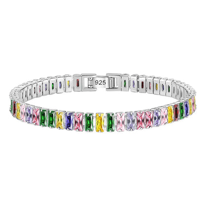 Bracelet chaîne en argent 925 raffinée