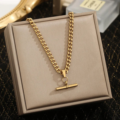 Collier chaîne en plaqué or