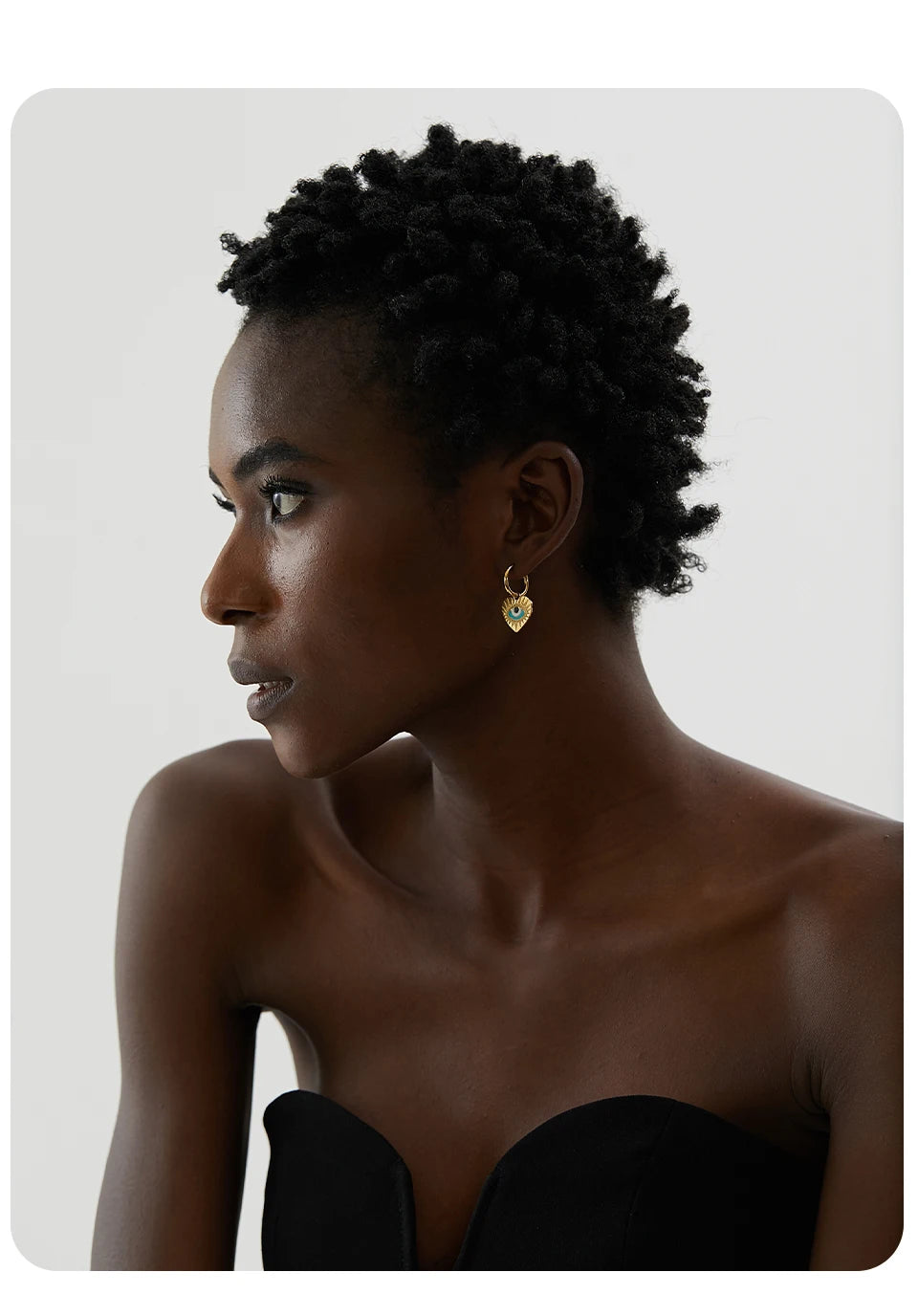 Boucles d'oreilles créoles en acier inoxydable fine