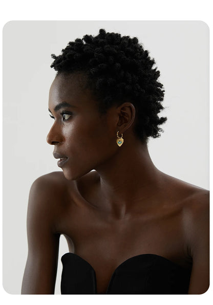 Boucles d'oreilles créoles en acier inoxydable fine