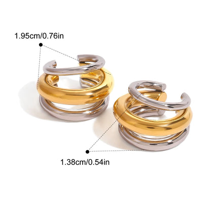 Boucles d'oreilles puces en acier inoxydable