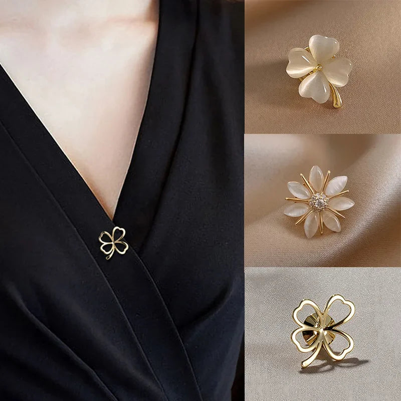 Broche fleur intemporelle