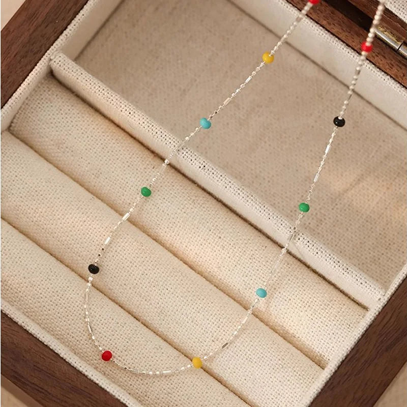Collier ras de cou en argent 925 élégant