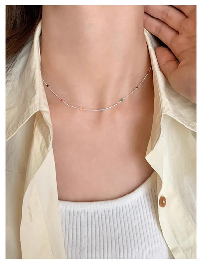 Collier ras de cou en argent 925 élégant