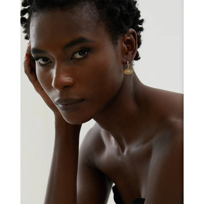 Boucles d'oreilles créoles en acier inoxydable fine
