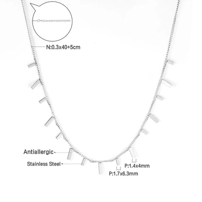 Collier cœur en acier inoxydable
