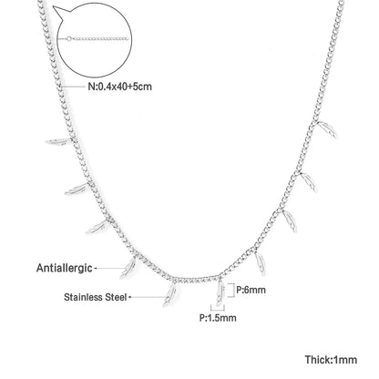 Collier cœur en acier inoxydable