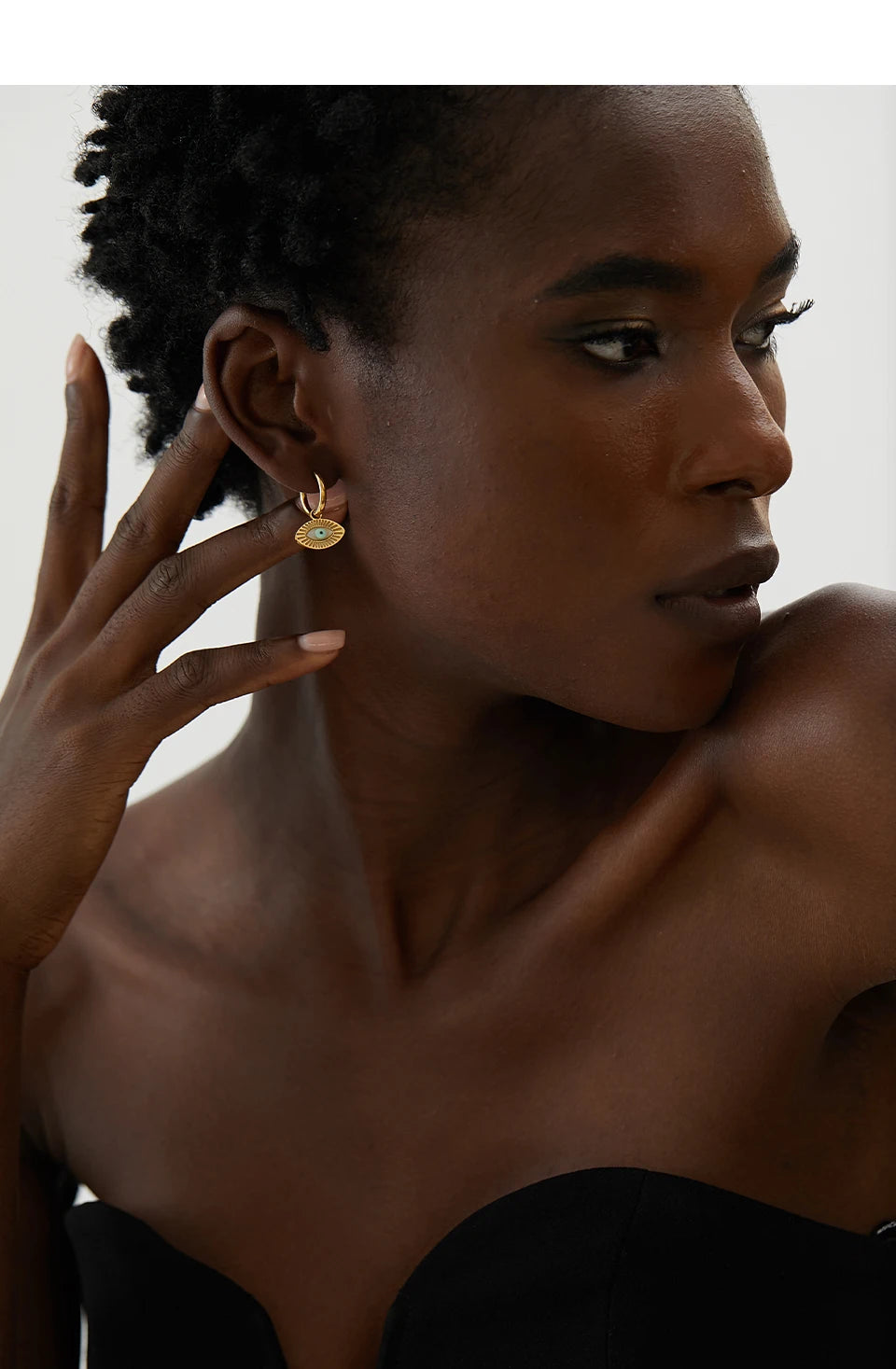 Boucles d'oreilles créoles en acier inoxydable fine