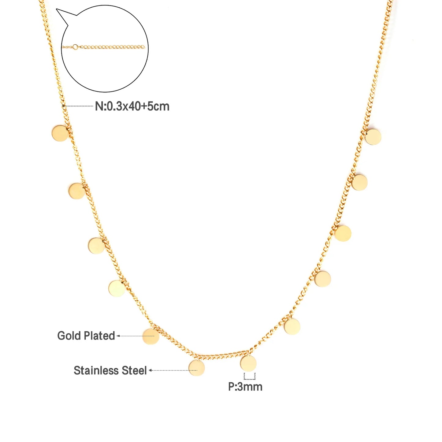 Collier cœur en acier inoxydable