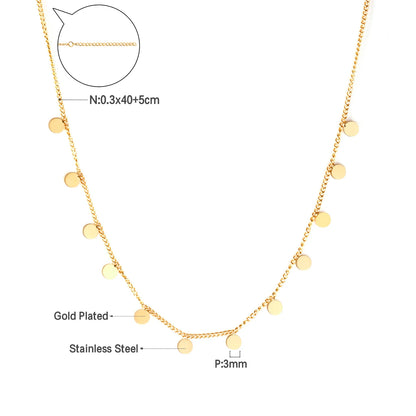Collier cœur en acier inoxydable