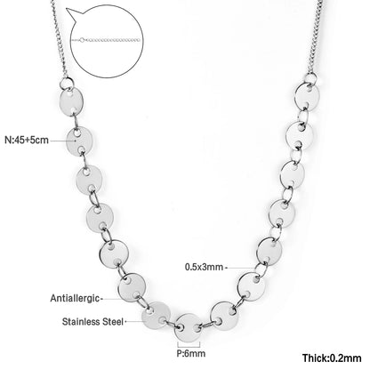 Collier cœur en acier inoxydable