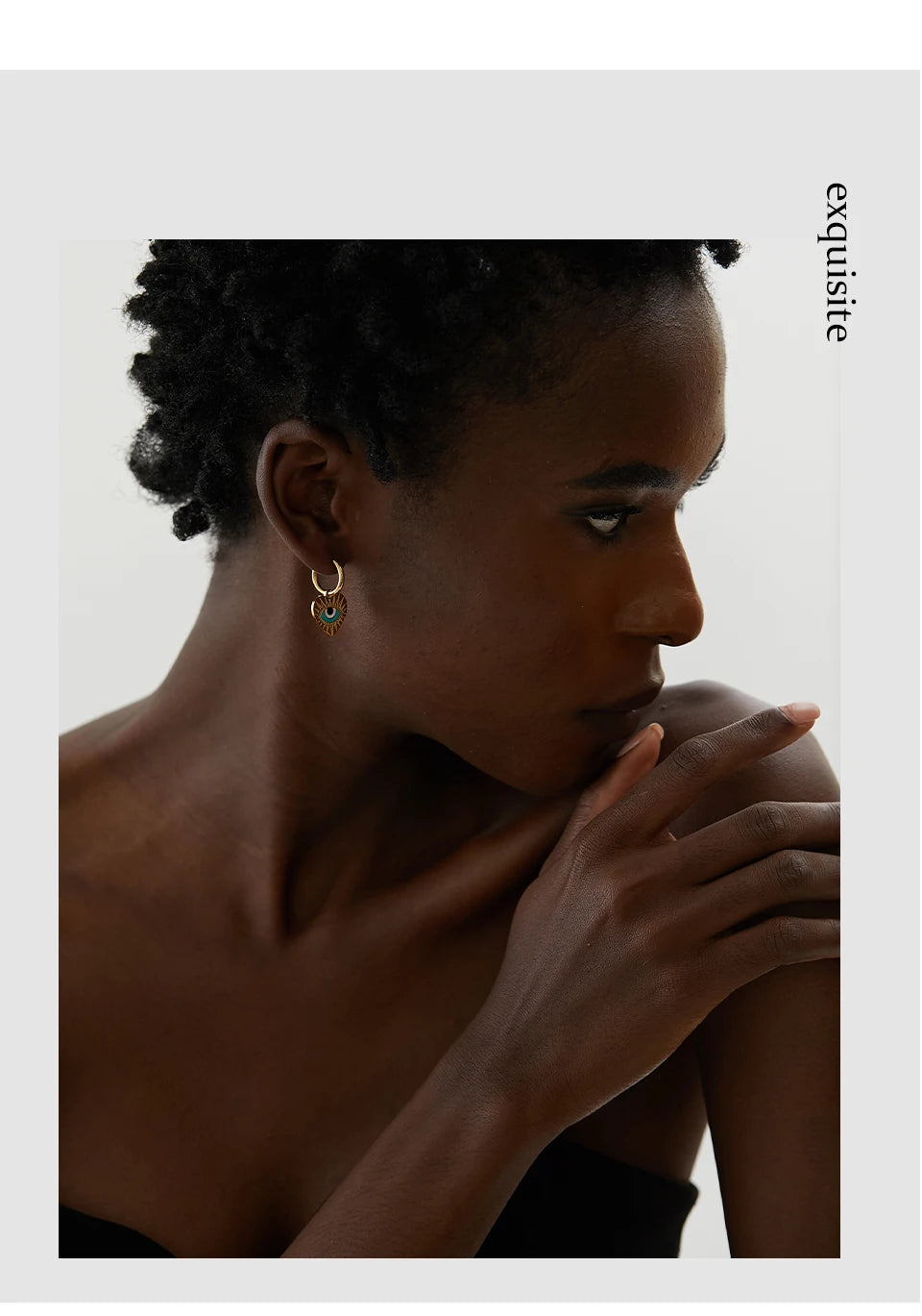 Boucles d'oreilles créoles en acier inoxydable fine