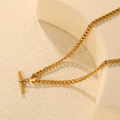 Collier chaîne en plaqué or