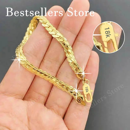 Bracelet chaîne en plaqué or