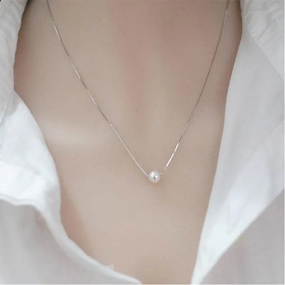 Collier chaîne en perle