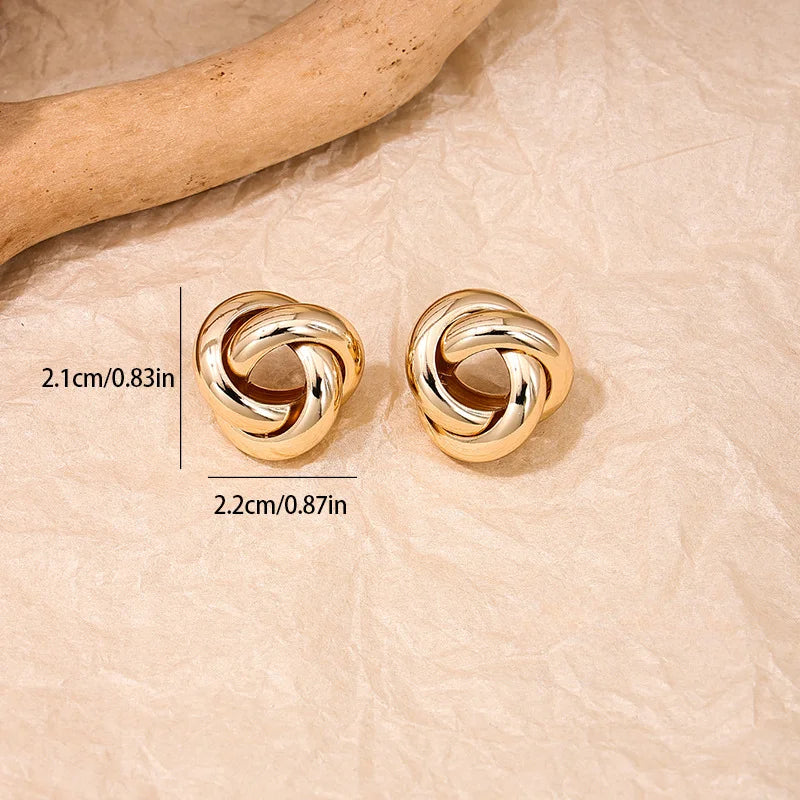 Boucles d'oreilles puces en doré