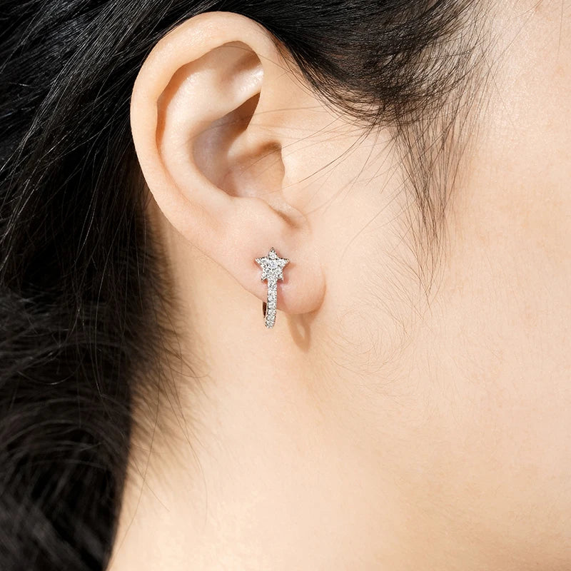 Boucles d'oreilles créoles en cristal