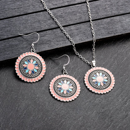 Boucles d'oreilles fleur moderne