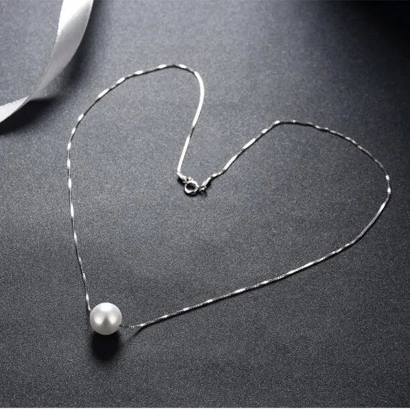 Collier chaîne en perle