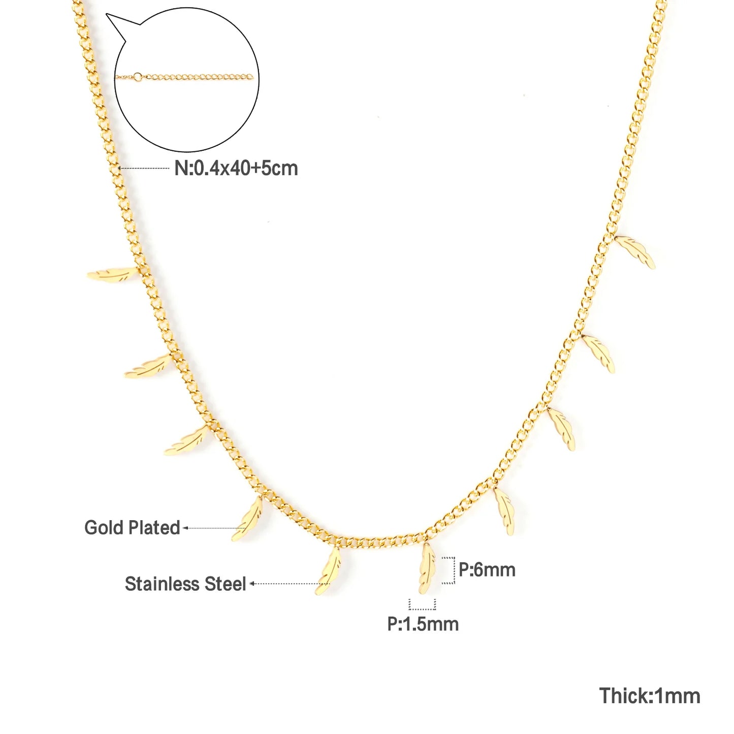 Collier cœur en acier inoxydable