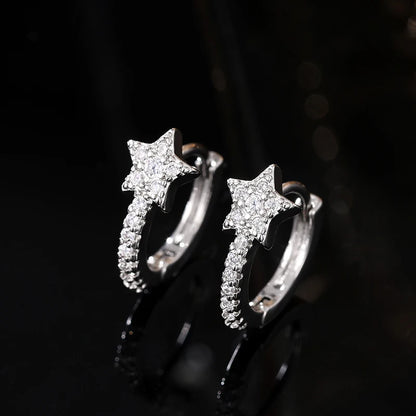 Boucles d'oreilles créoles en cristal