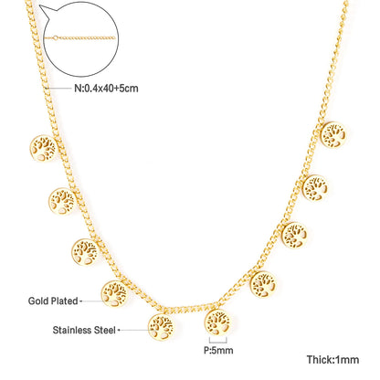Collier cœur en acier inoxydable