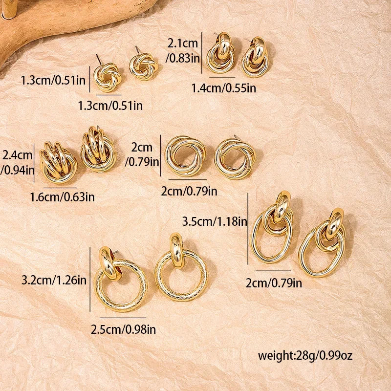 Boucles d'oreilles puces en doré
