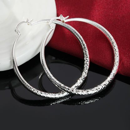Boucles d'oreilles créoles en argent 925