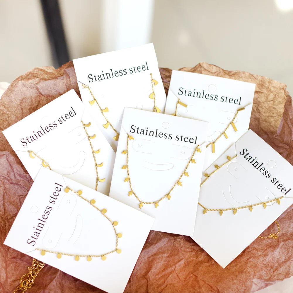 Collier cœur en acier inoxydable