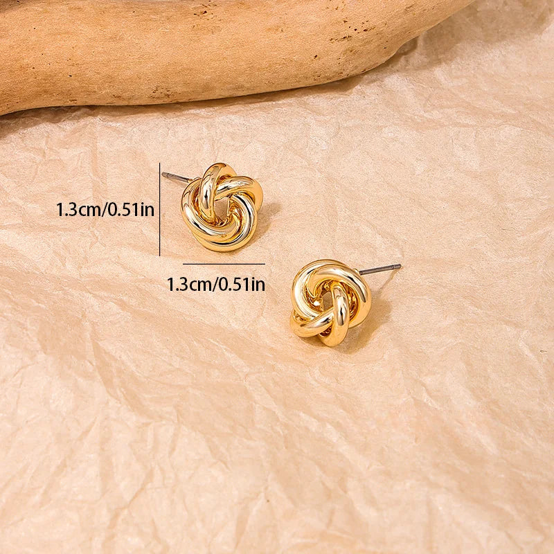 Boucles d'oreilles puces en doré