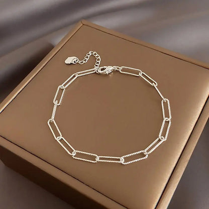 Bracelet chaîne en agent