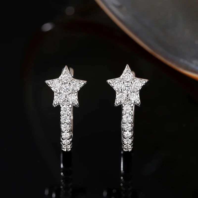 Boucles d'oreilles créoles en cristal