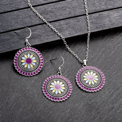 Boucles d'oreilles fleur moderne